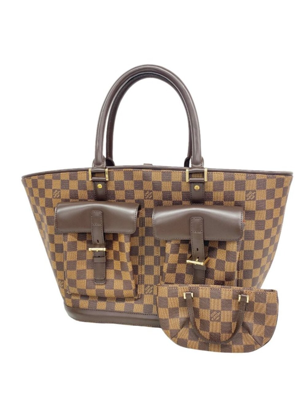 Louis Vuitton Handbag Damier Manosque GM Ebene